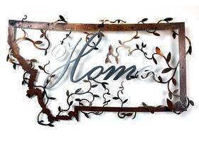 Montana Metal Art Company home plaque